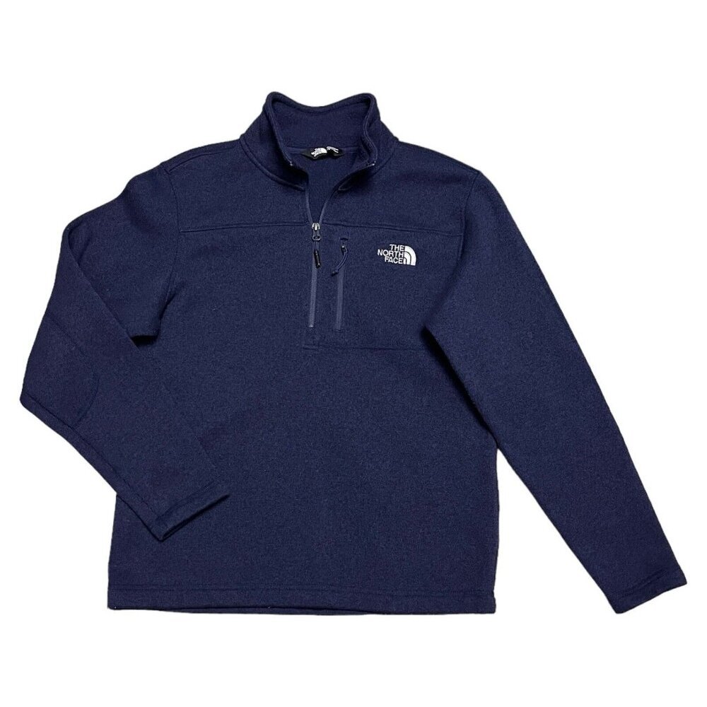 The North Face Heather Blue Fleece Outdoor Designer Light Jacket Mens Medium